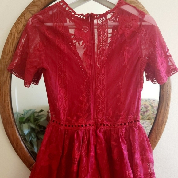 Boho Cottagecore Lacey Crotchet Dress - Picture 8 of 11